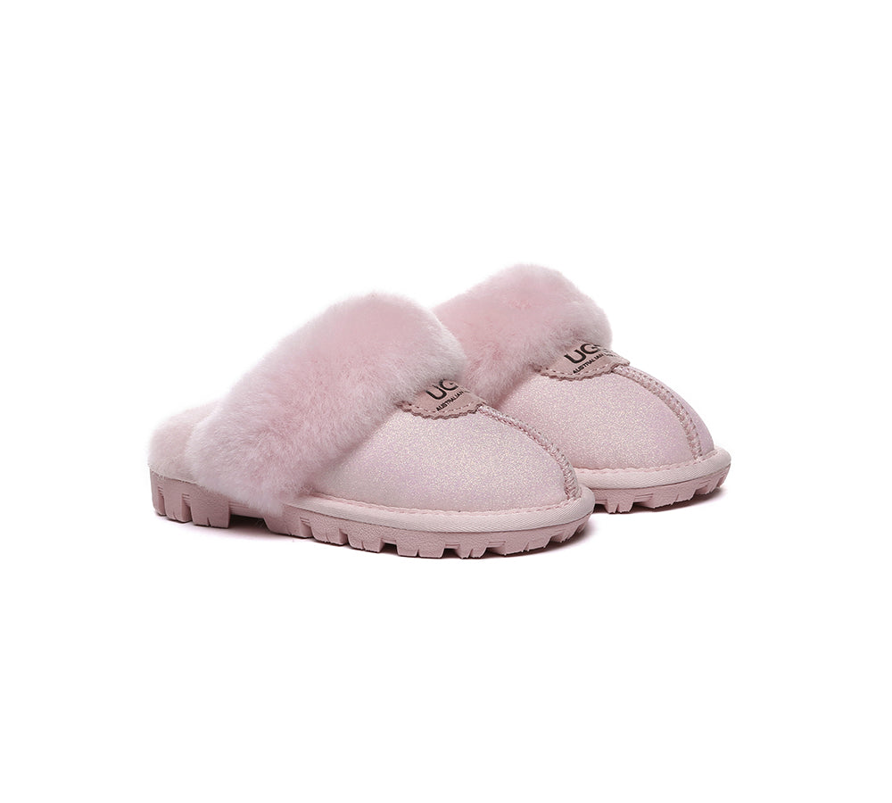 AUSTRALIAN SHEPHERD® UGG Slippers Kids Sheepskin Wool Shirley