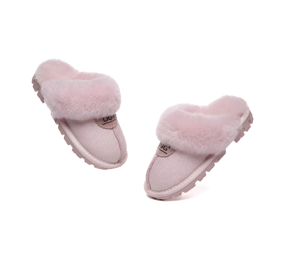 AUSTRALIAN SHEPHERD® UGG Slippers Kids Sheepskin Wool Shirley