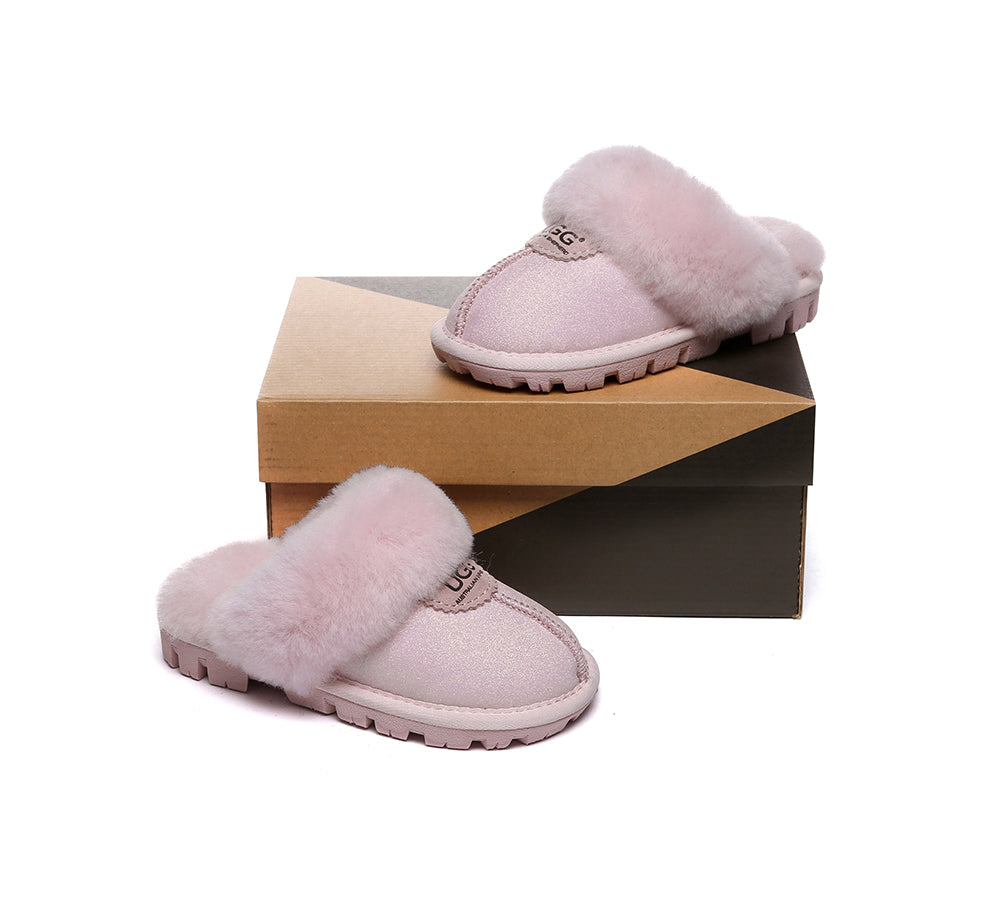 AUSTRALIAN SHEPHERD® UGG Slippers Kids Sheepskin Wool Shirley