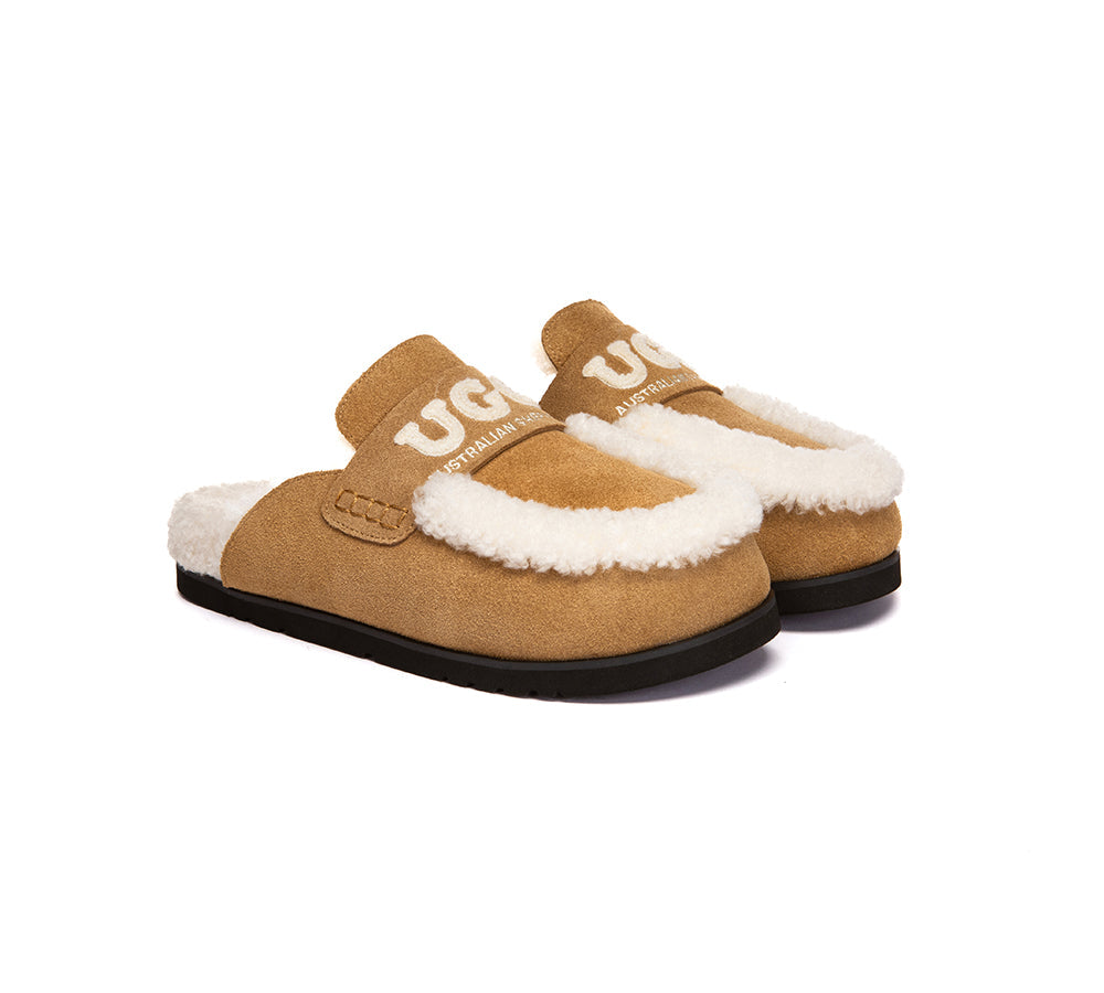 AUSTRALIAN SHEPHERD® UGG Slippers Women Sheepskin Wool Shearling Lora