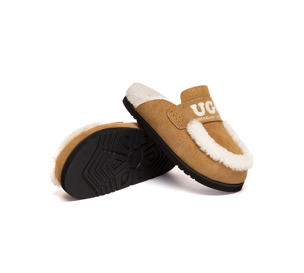 AUSTRALIAN SHEPHERD® UGG Slippers Women Sheepskin Wool Shearling Lora