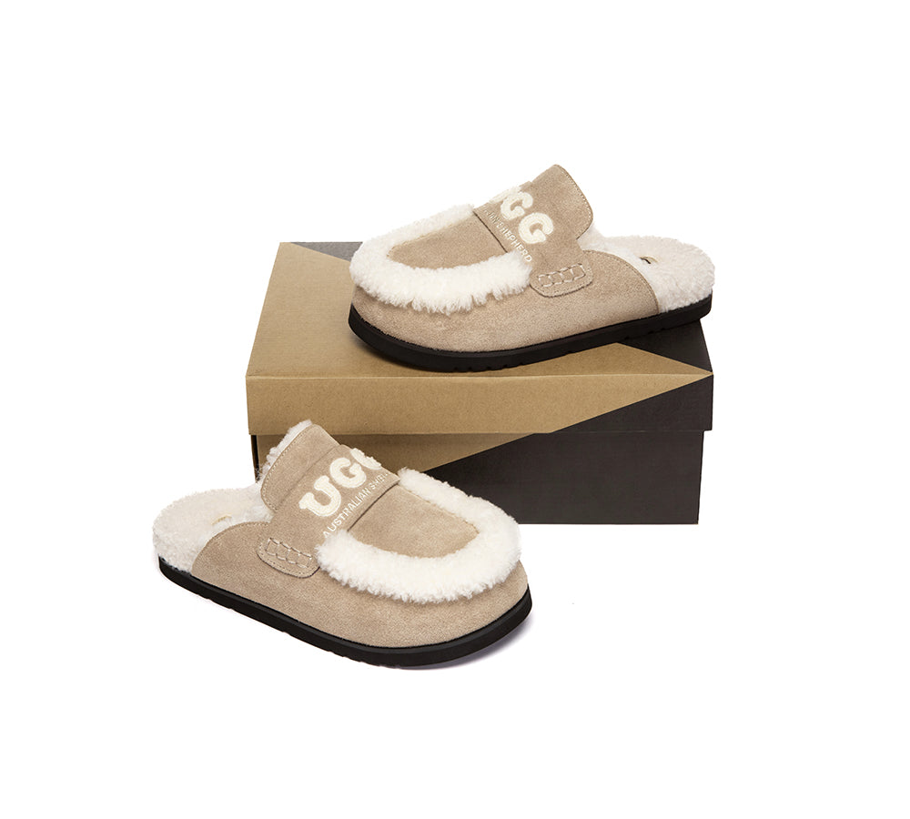 AUSTRALIAN SHEPHERD® UGG Slippers Women Sheepskin Wool Shearling Lora