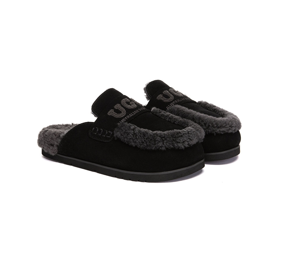 AUSTRALIAN SHEPHERD® UGG Slippers Women Sheepskin Wool Shearling Lora
