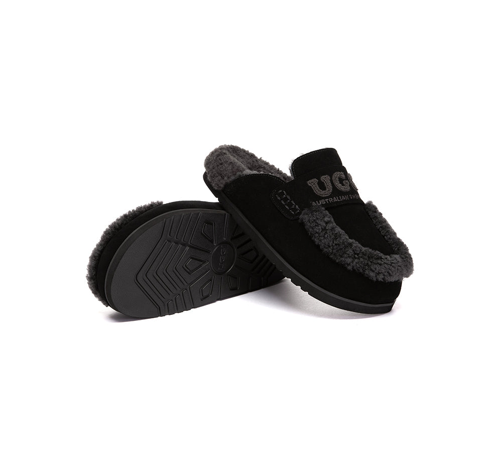 AUSTRALIAN SHEPHERD® UGG Slippers Women Sheepskin Wool Shearling Lora