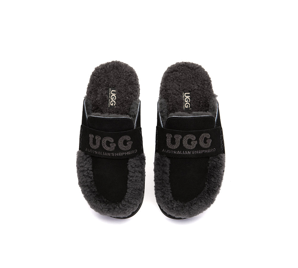 AUSTRALIAN SHEPHERD® UGG Slippers Women Sheepskin Wool Shearling Lora