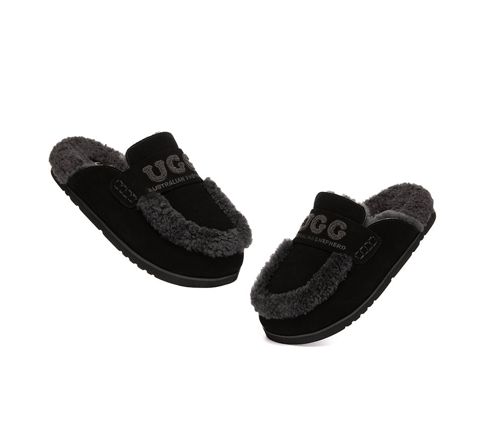 AUSTRALIAN SHEPHERD® UGG Slippers Women Sheepskin Wool Shearling Lora