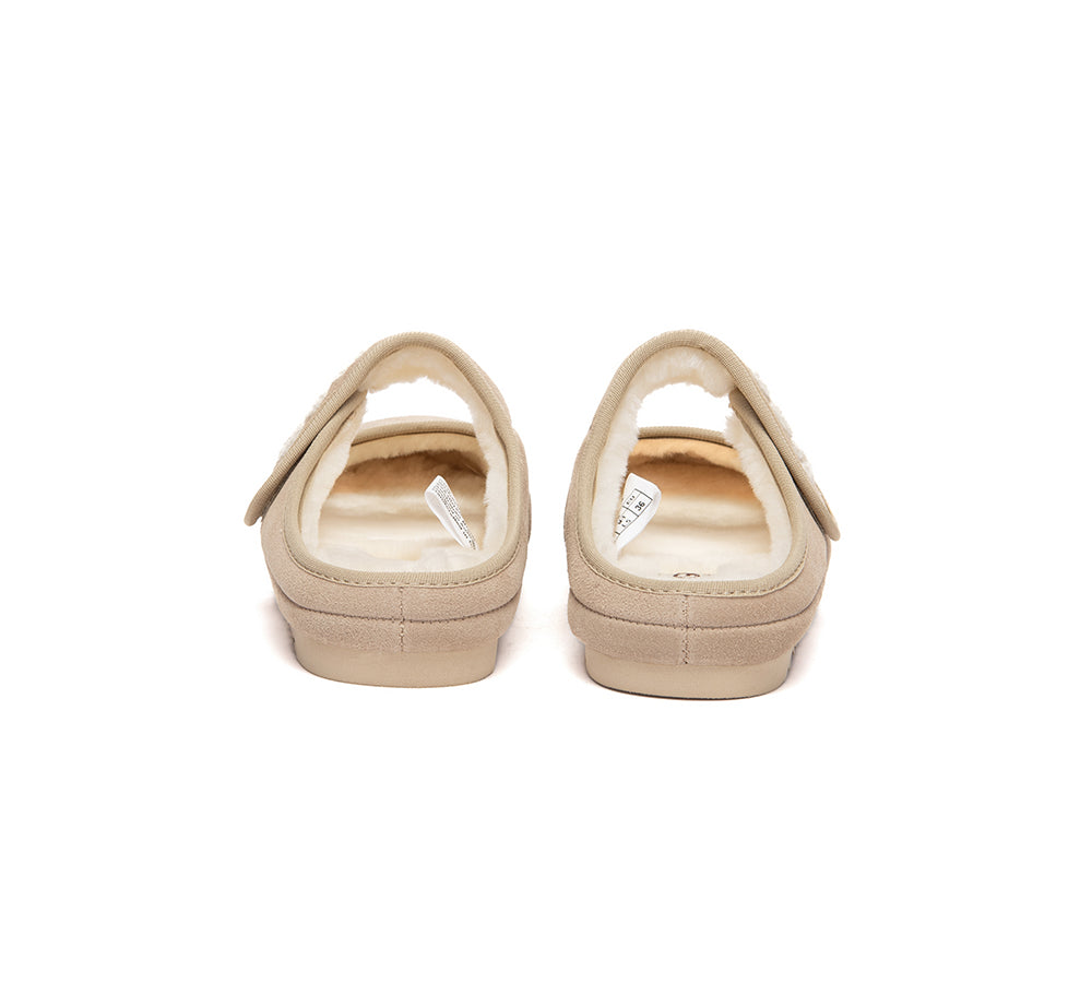AUSTRALIAN SHEPHERD® UGG Slippers Sheepskin Wool Adjustable Strap Mary Jane Velly