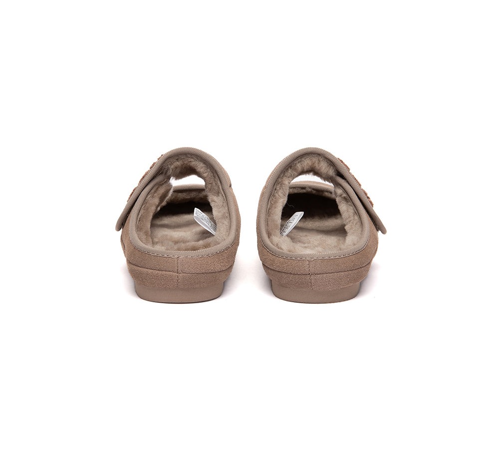 AUSTRALIAN SHEPHERD® UGG Slippers Sheepskin Wool Adjustable Strap Mary Jane Velly