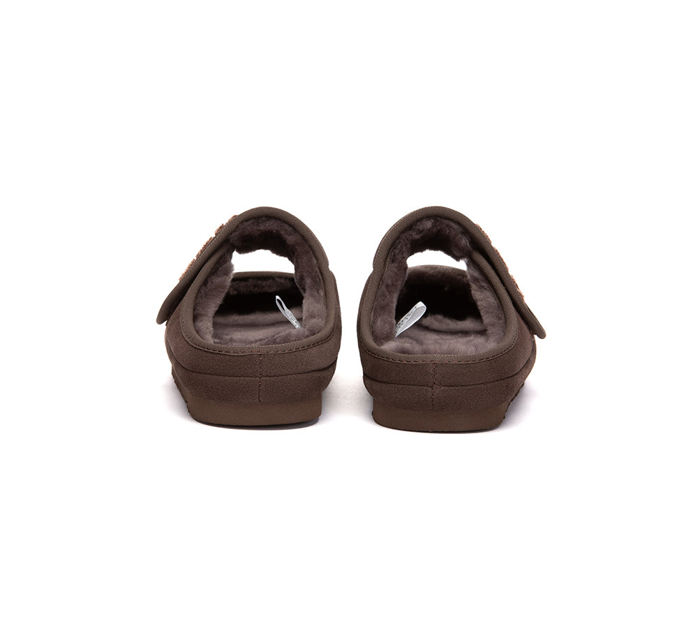 AUSTRALIAN SHEPHERD® UGG Slippers Sheepskin Wool Adjustable Strap Mary Jane Velly