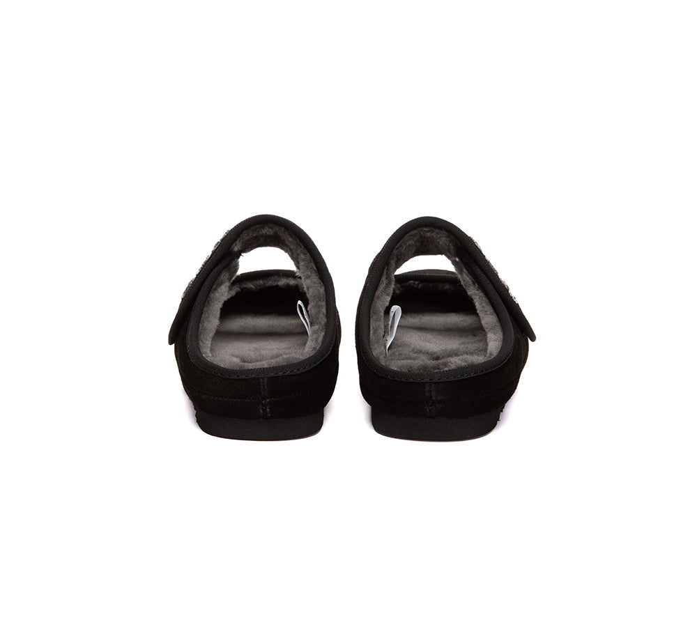 AUSTRALIAN SHEPHERD® UGG Slippers Sheepskin Wool Adjustable Strap Mary Jane Velly