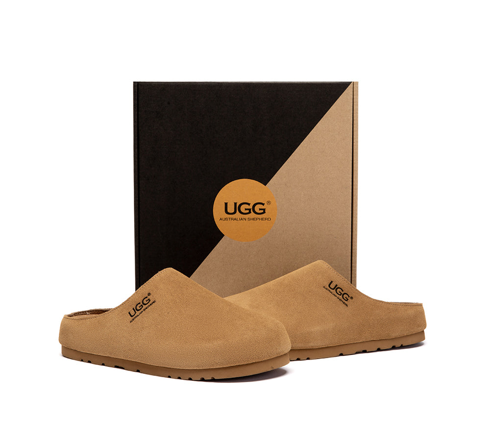 AUSTRALIAN SHEPHERD® Unisex Suede Slip On Casual Mules Marven