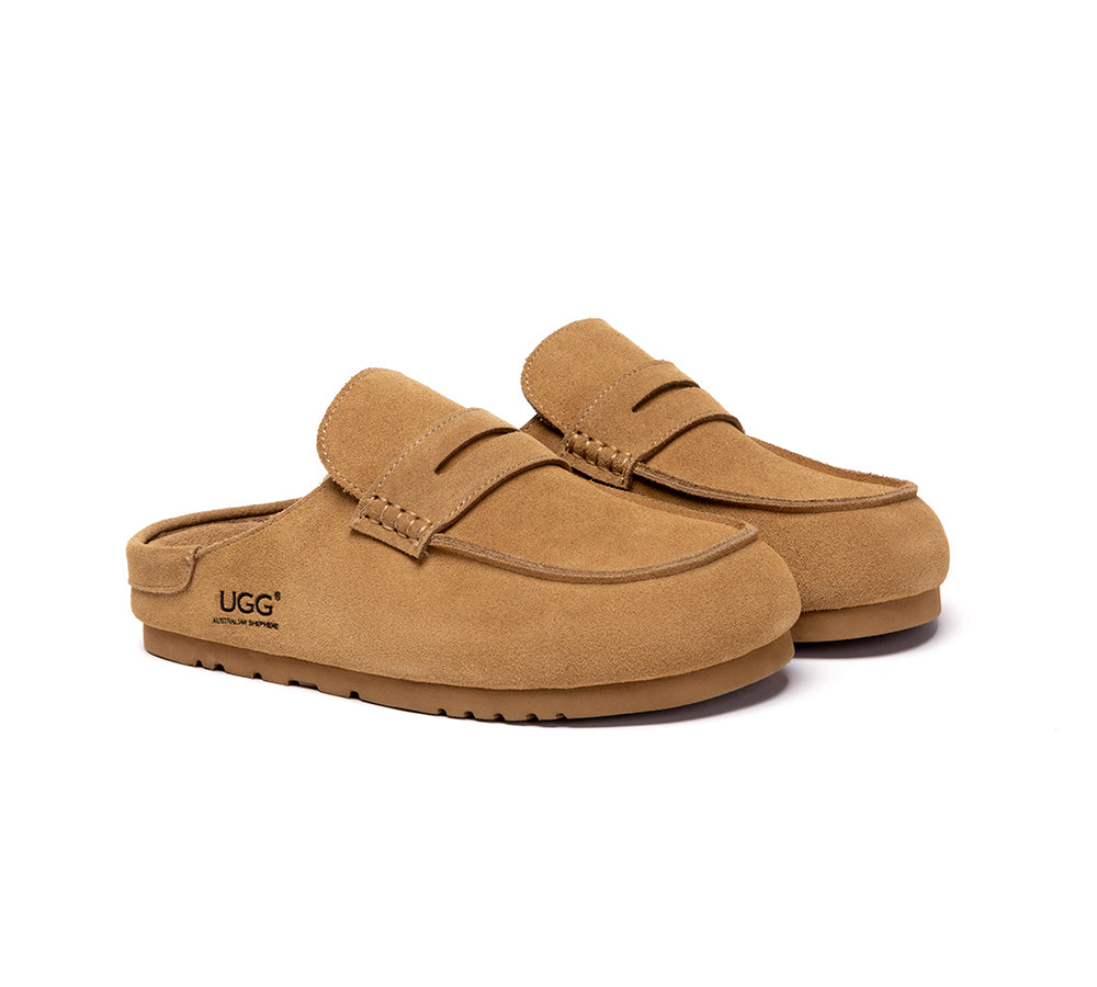AUSTRALIAN SHEPHERD® Unisex Suede Slip On Casual Mules Casten