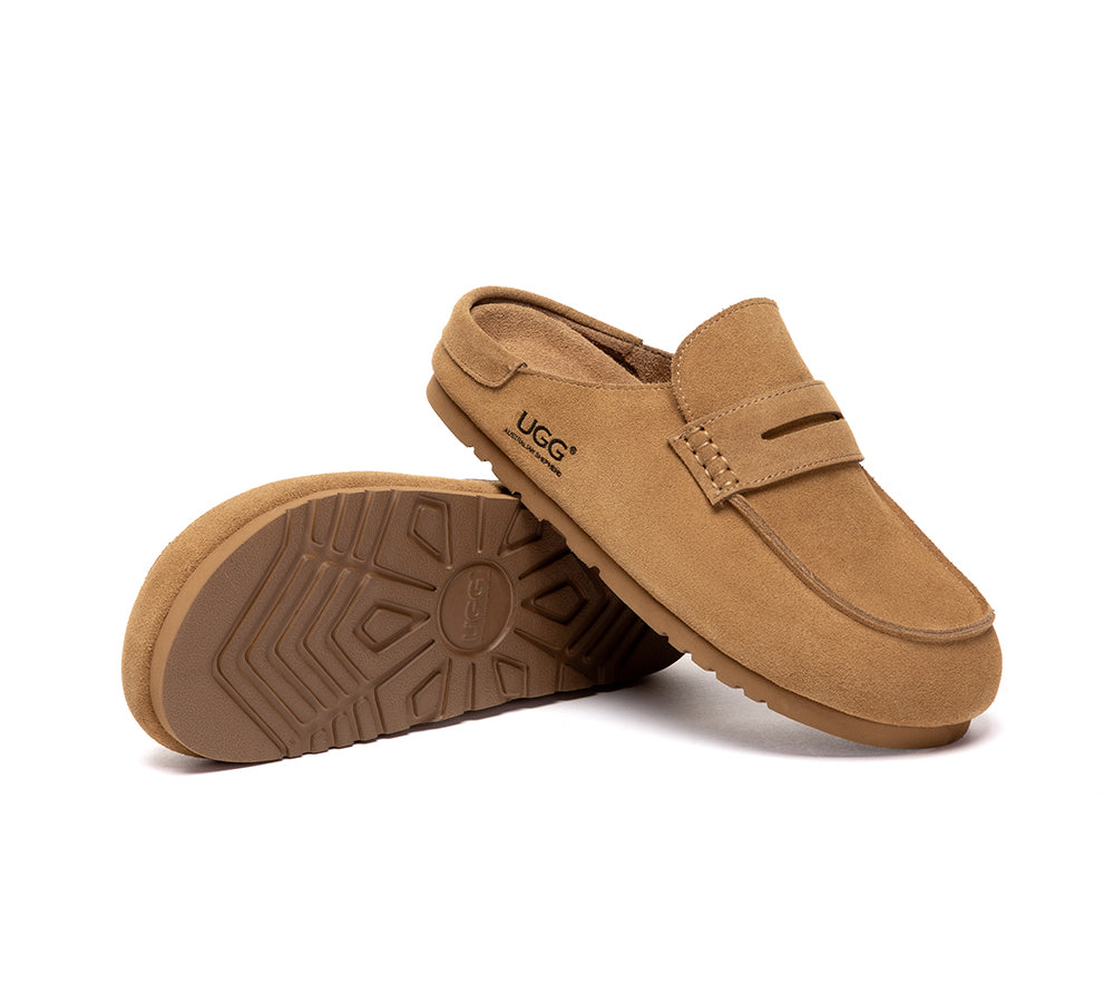 AUSTRALIAN SHEPHERD® Unisex Suede Slip On Casual Mules Casten