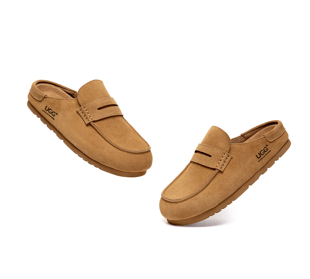AUSTRALIAN SHEPHERD® Unisex Suede Slip On Casual Mules Casten