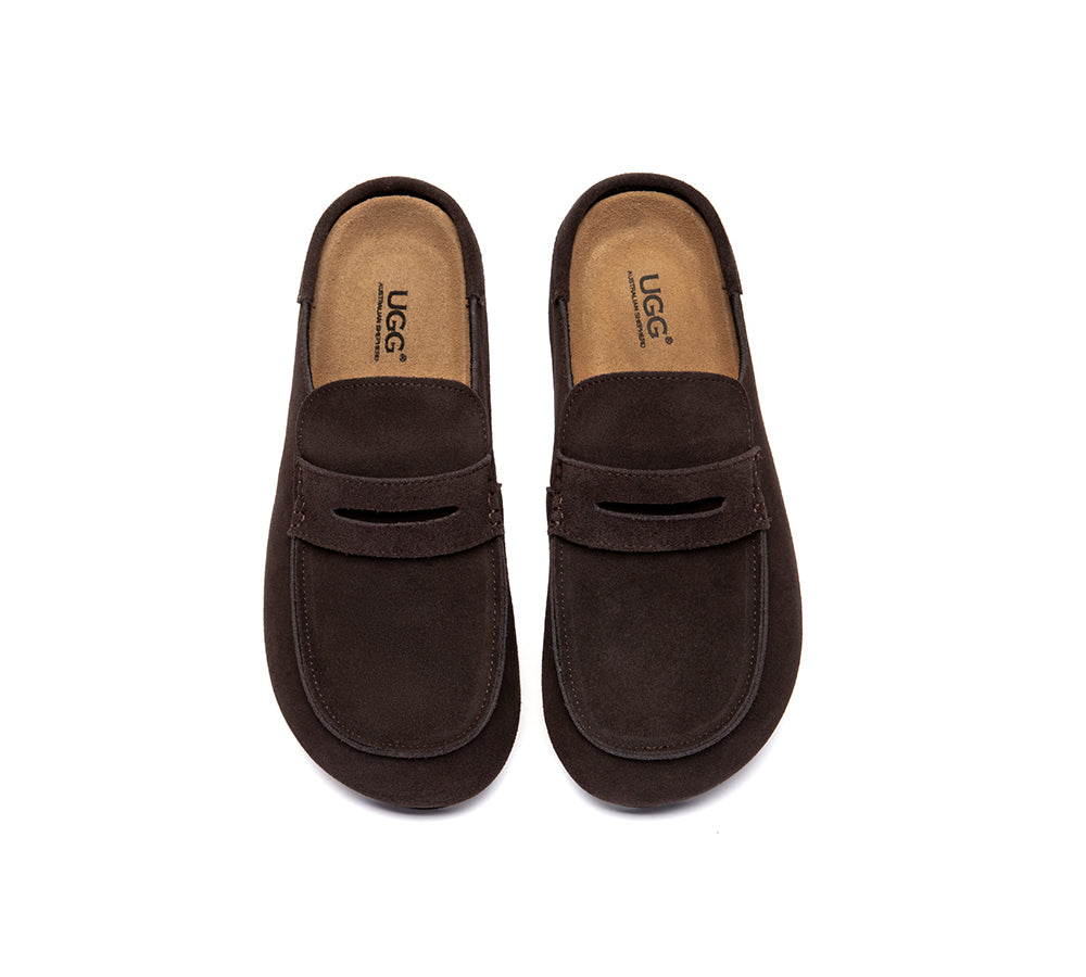 AUSTRALIAN SHEPHERD® Unisex Suede Slip On Casual Mules Casten