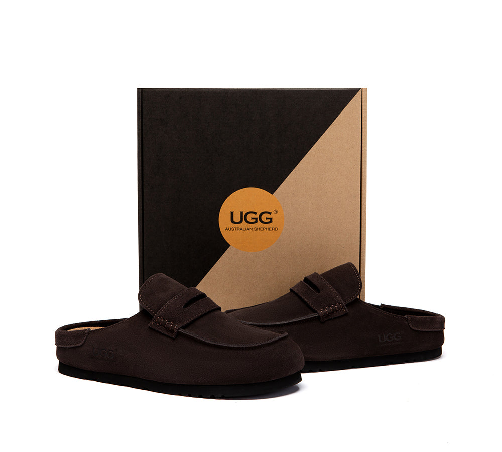 AUSTRALIAN SHEPHERD® Unisex Suede Slip On Casual Mules Casten