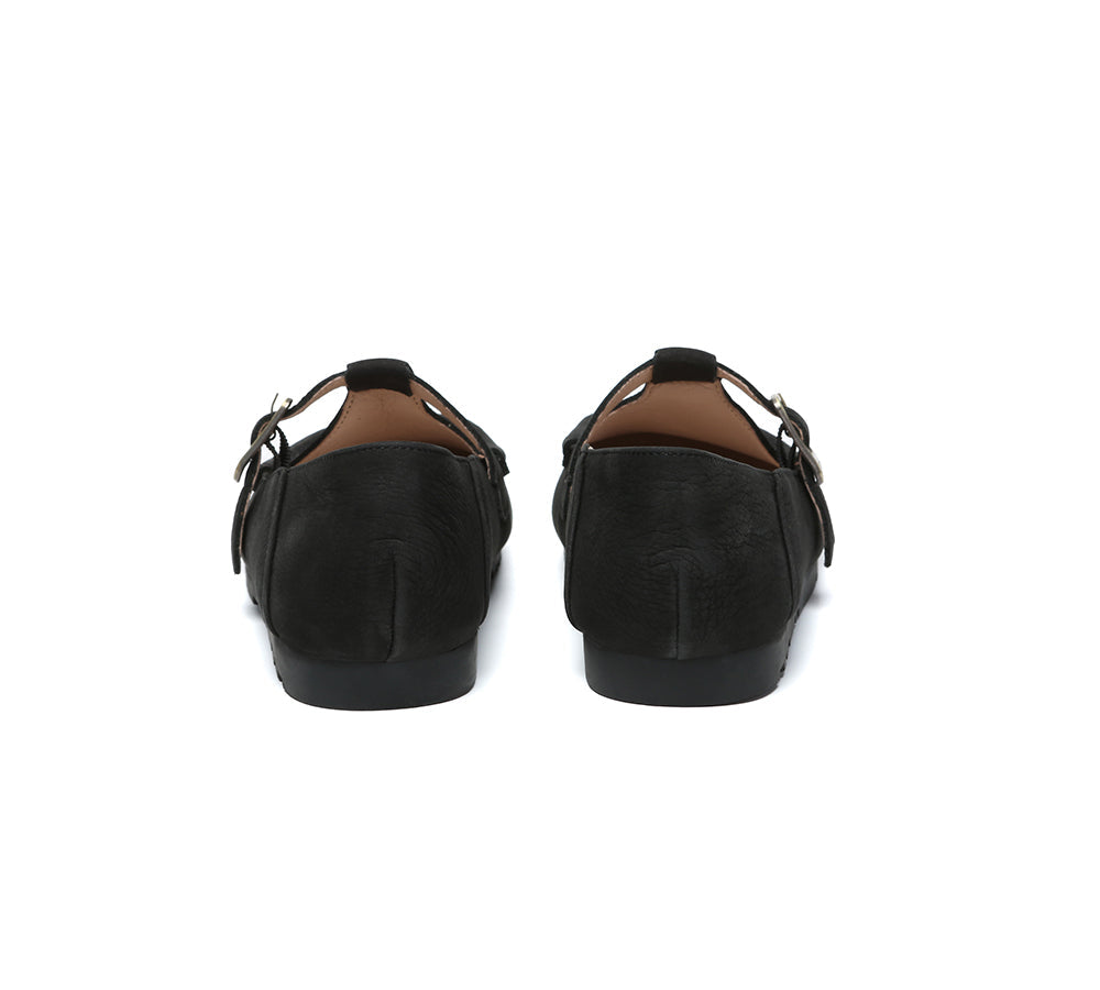 EVERAU® Women Leather Flats Maria EVERAU