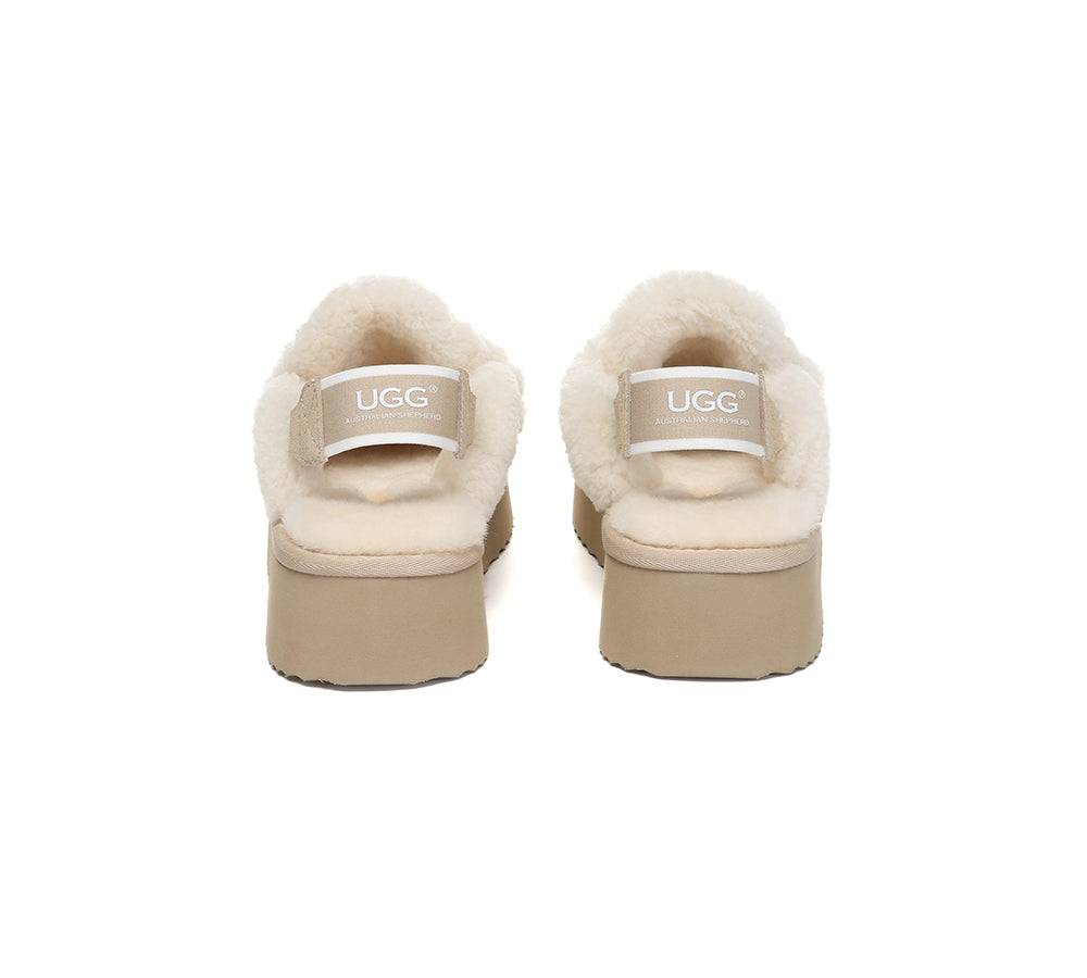 AUSTRALIAN SHEPHERD® UGG Slippers Women Removable Strap Slingback Platform Rilee
