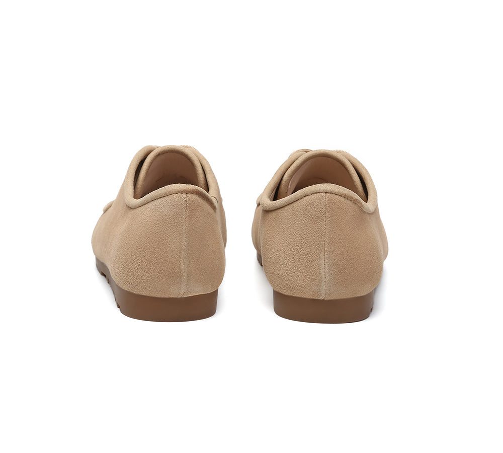 EVERAU® Women Slippers Suede Lace Up Brandon EVERAU