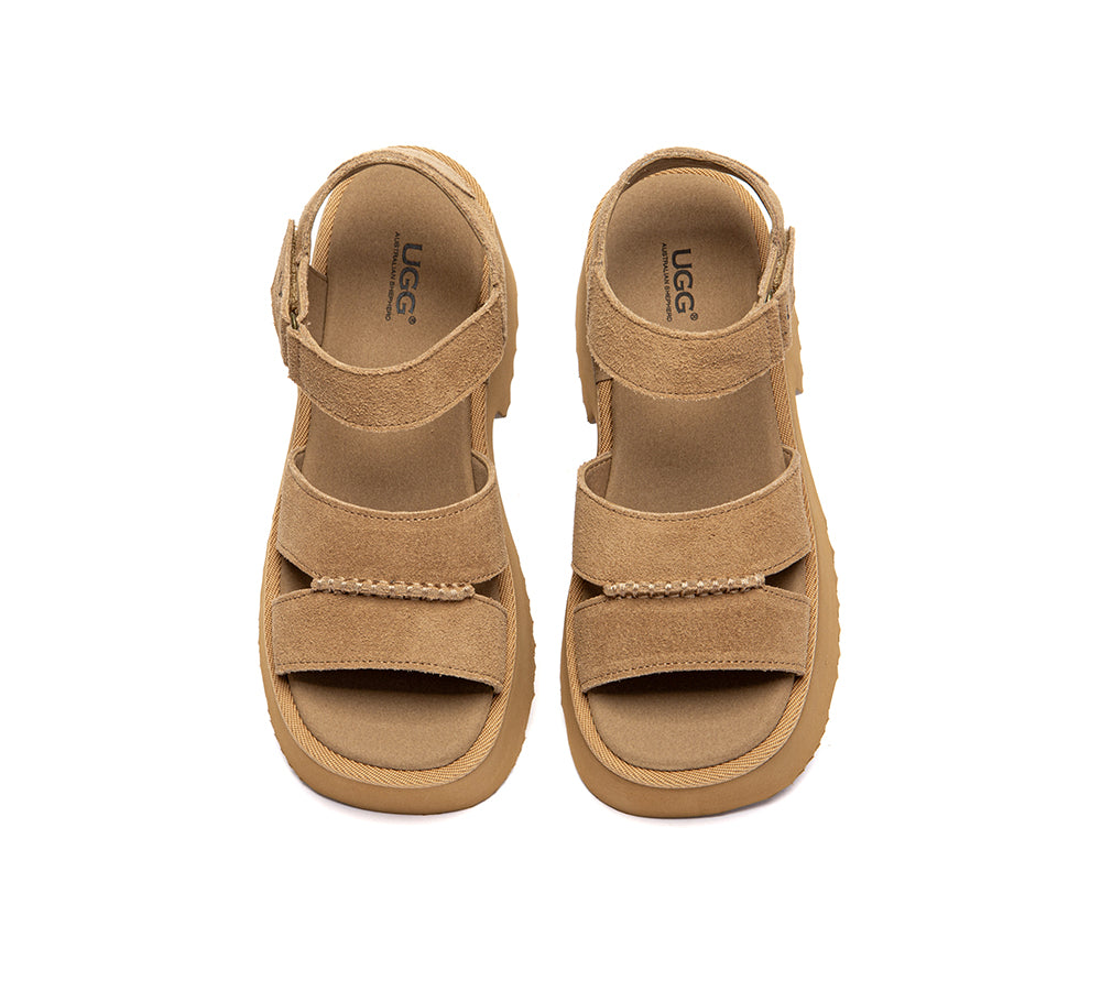 AUSTRALIAN SHEPHERD® Women Adjustable Strap Slingback Chunky Platform Sandals Eive