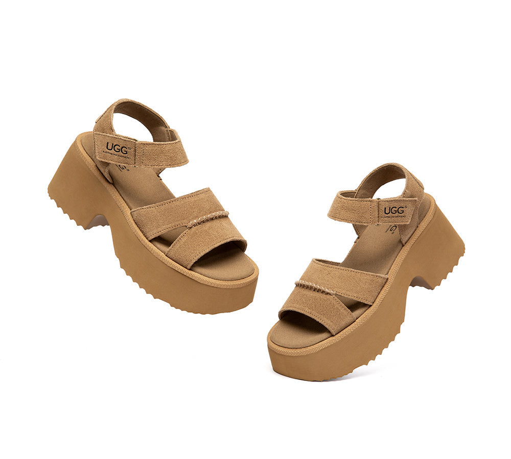 AUSTRALIAN SHEPHERD® Women Adjustable Strap Slingback Chunky Platform Sandals Eive