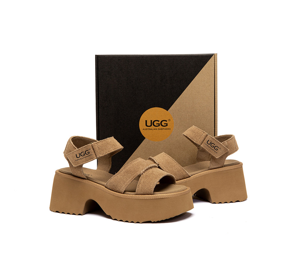 AUSTRALIAN SHEPHERD® Women Adjustable Strap Slingback Chunky Platform Sandals Eive