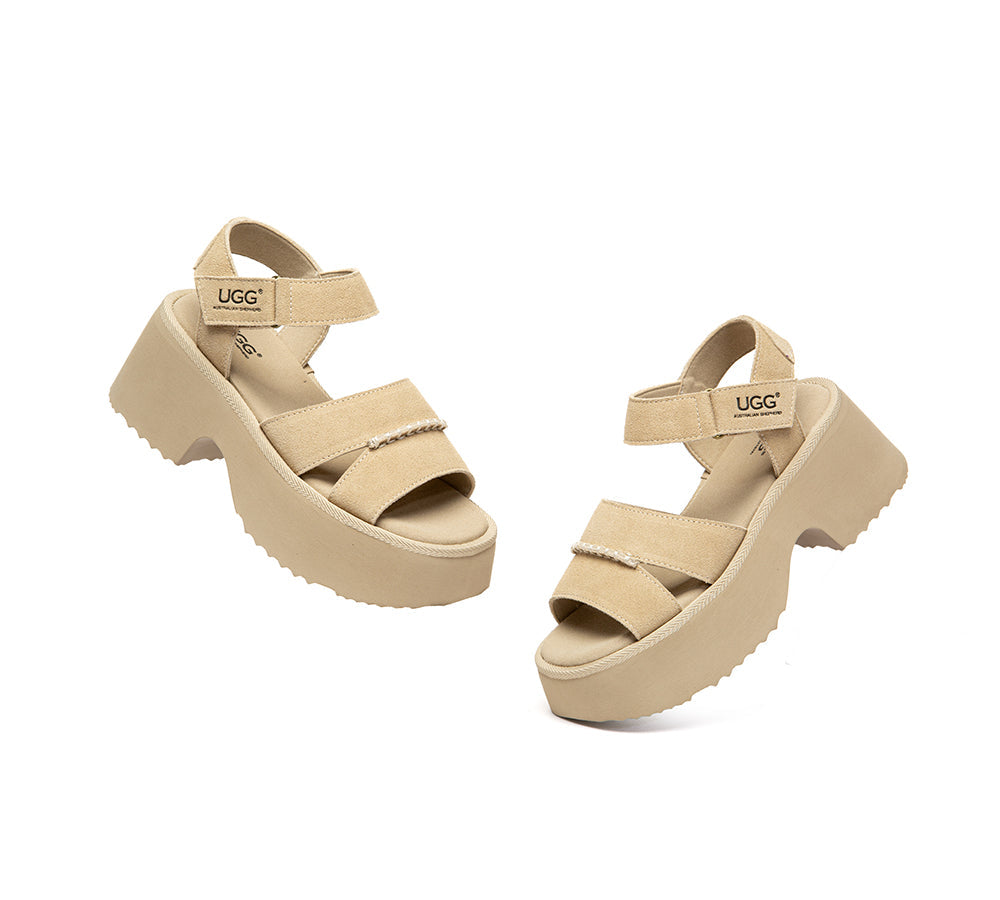 AUSTRALIAN SHEPHERD® Women Adjustable Strap Slingback Chunky Platform Sandals Eive