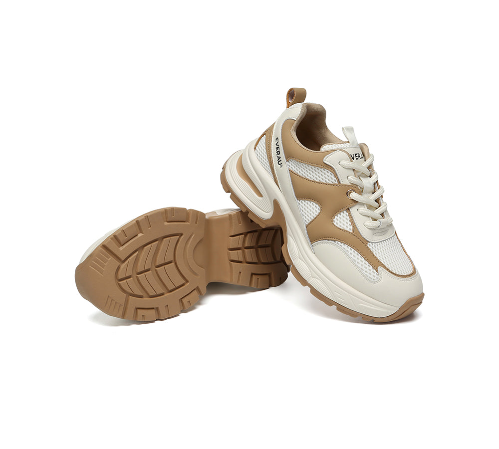 EVERAU® Women Chunky Platform Sneakers Breathable Camille EVERAU