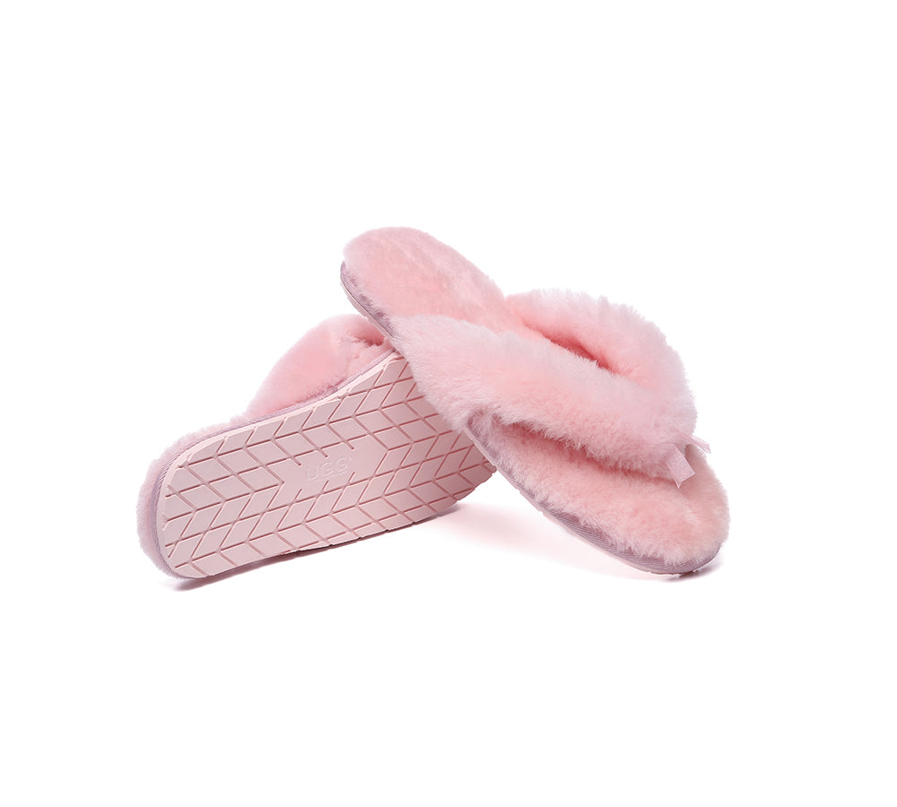 AUSTRALIAN SHEPHERD® UGG Thongs Women Fluffy Slides Farah