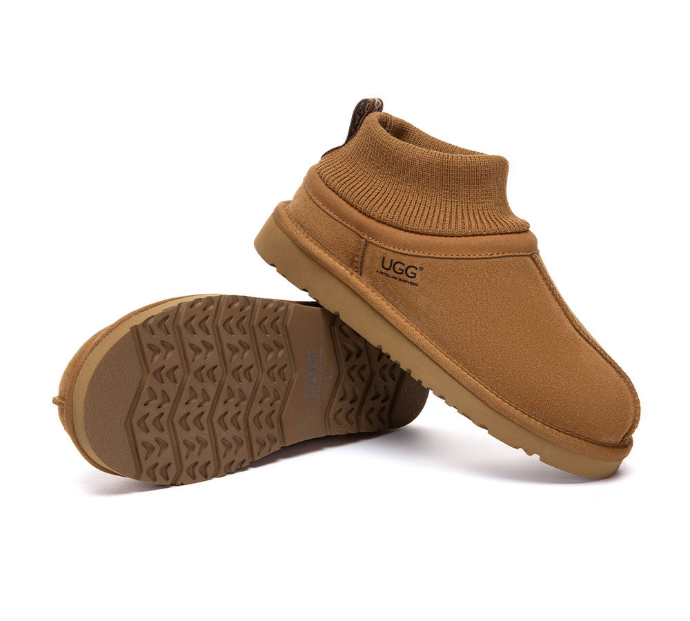 AUSTRALIAN SHEPHERD® UGG Boots Sheepskin Wool Stretchy Ankle Margaret