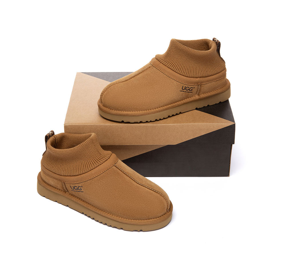 AUSTRALIAN SHEPHERD® UGG Boots Sheepskin Wool Stretchy Ankle Margaret