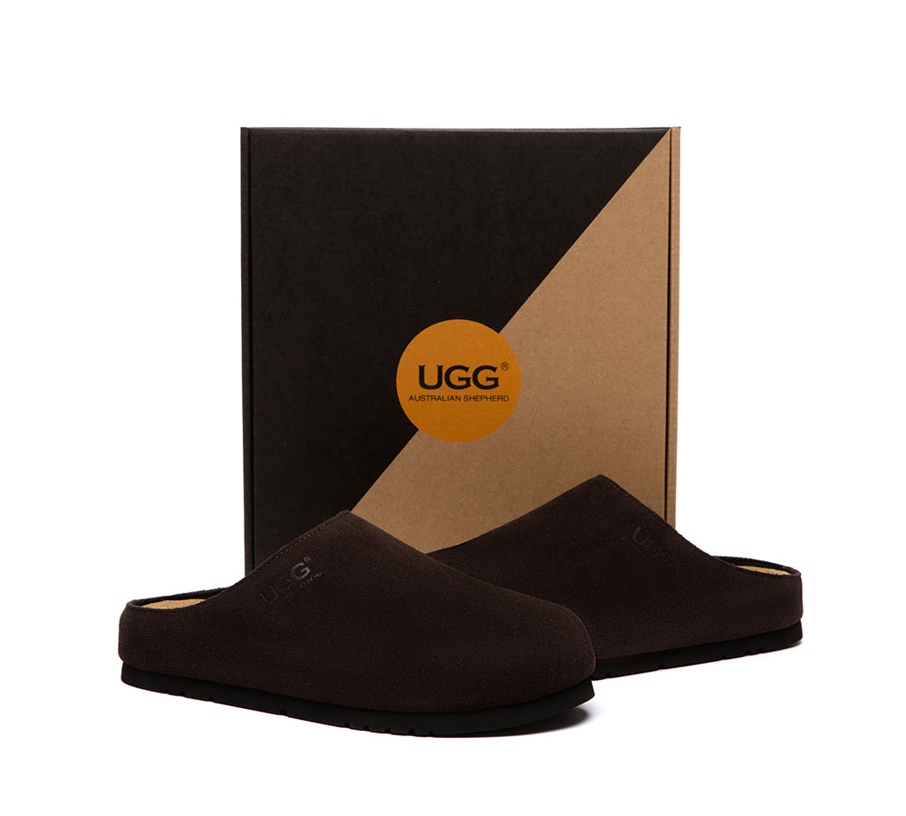 AUSTRALIAN SHEPHERD® Unisex Suede Slip On Casual Mules Marven