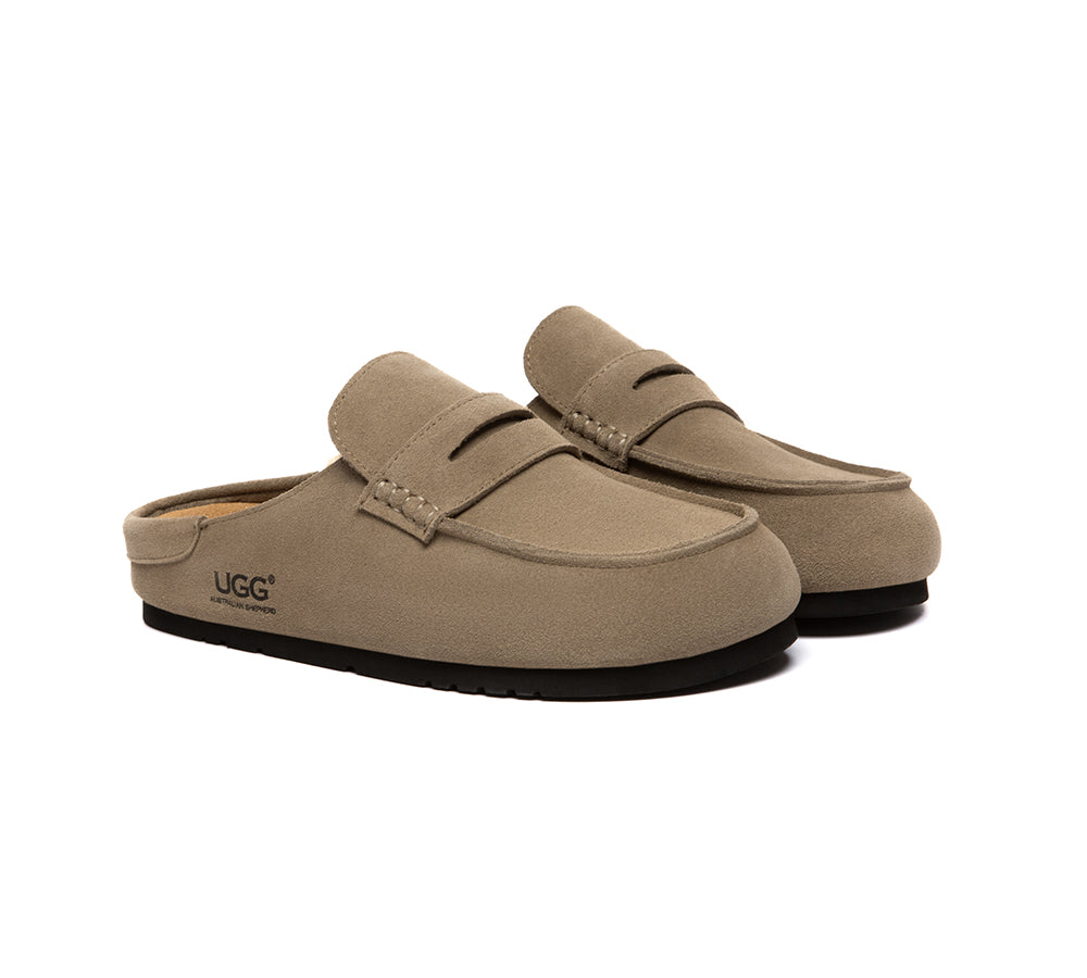 AUSTRALIAN SHEPHERD® Unisex Suede Slip On Casual Mules Casten