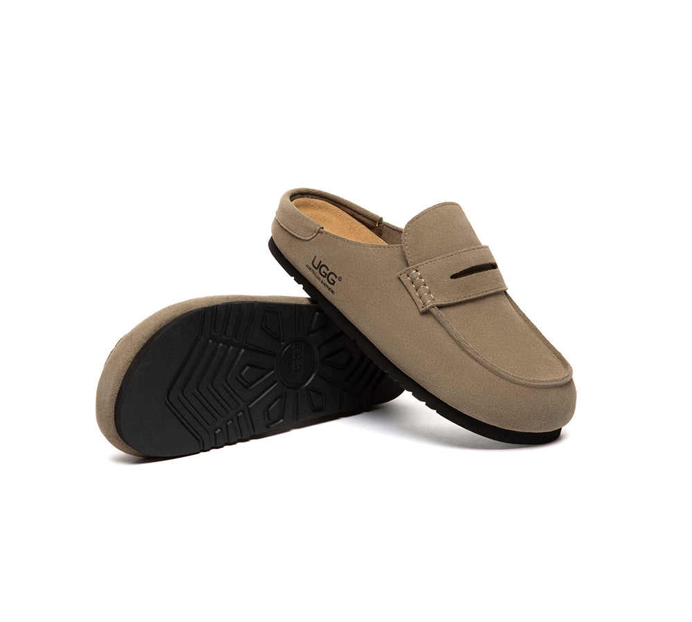 AUSTRALIAN SHEPHERD® Unisex Suede Slip On Casual Mules Casten
