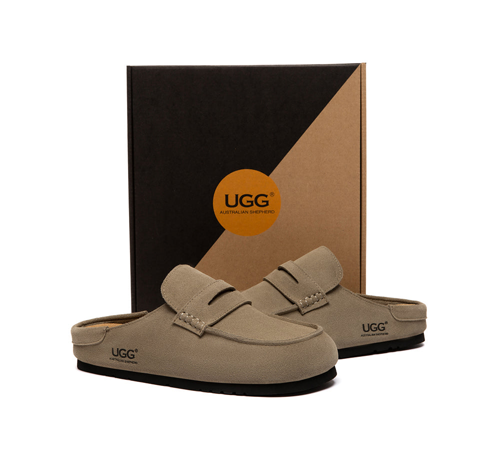 AUSTRALIAN SHEPHERD® Unisex Suede Slip On Casual Mules Casten