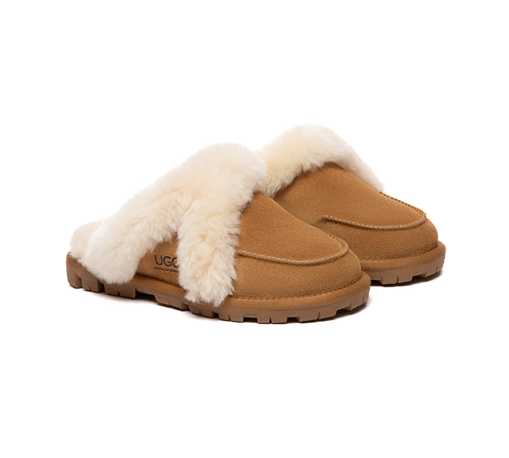 AUSTRALIAN SHEPHERD® UGG Slippers Sheepskin Wool Shearling Doria