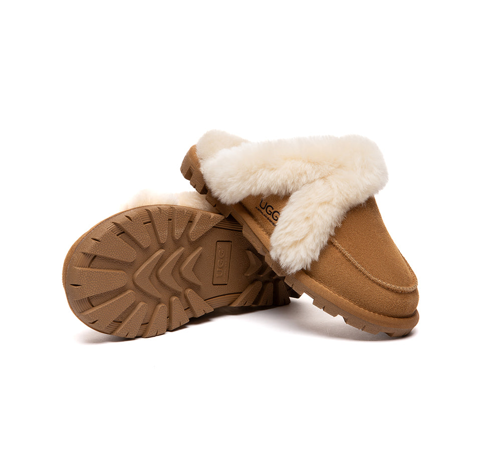 AUSTRALIAN SHEPHERD® UGG Slippers Sheepskin Wool Shearling Doria