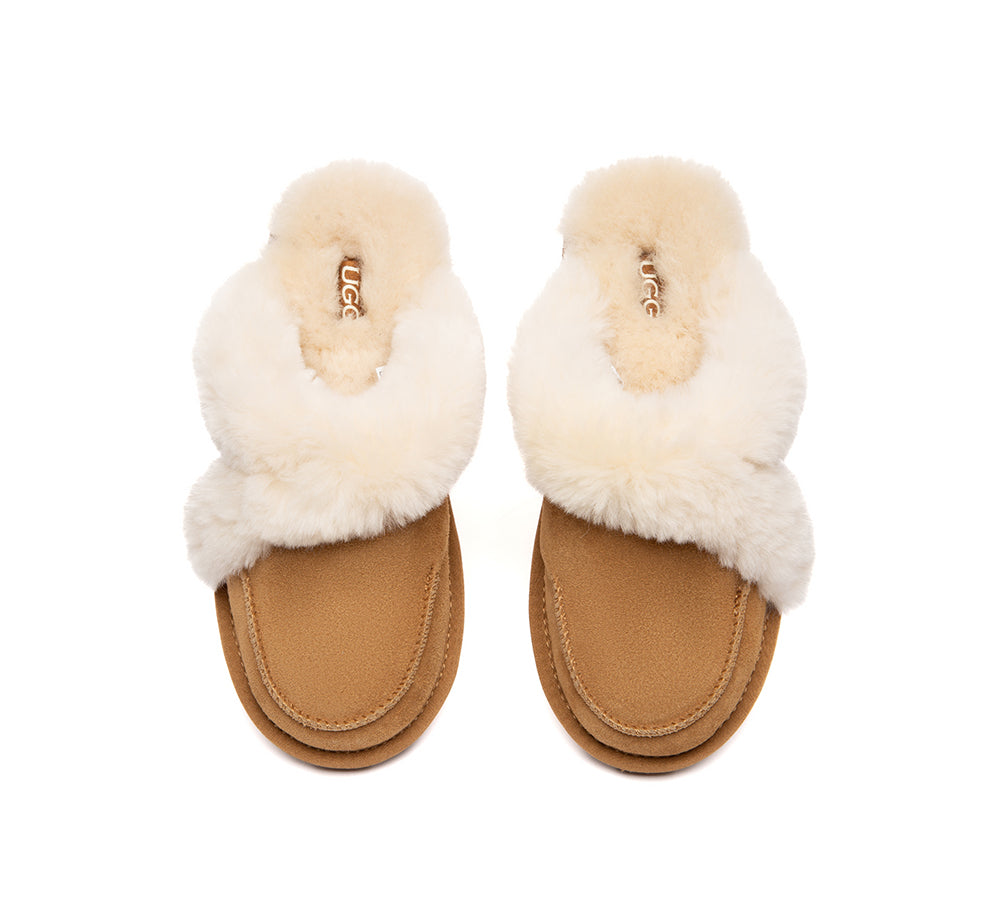 AUSTRALIAN SHEPHERD® UGG Slippers Sheepskin Wool Shearling Doria