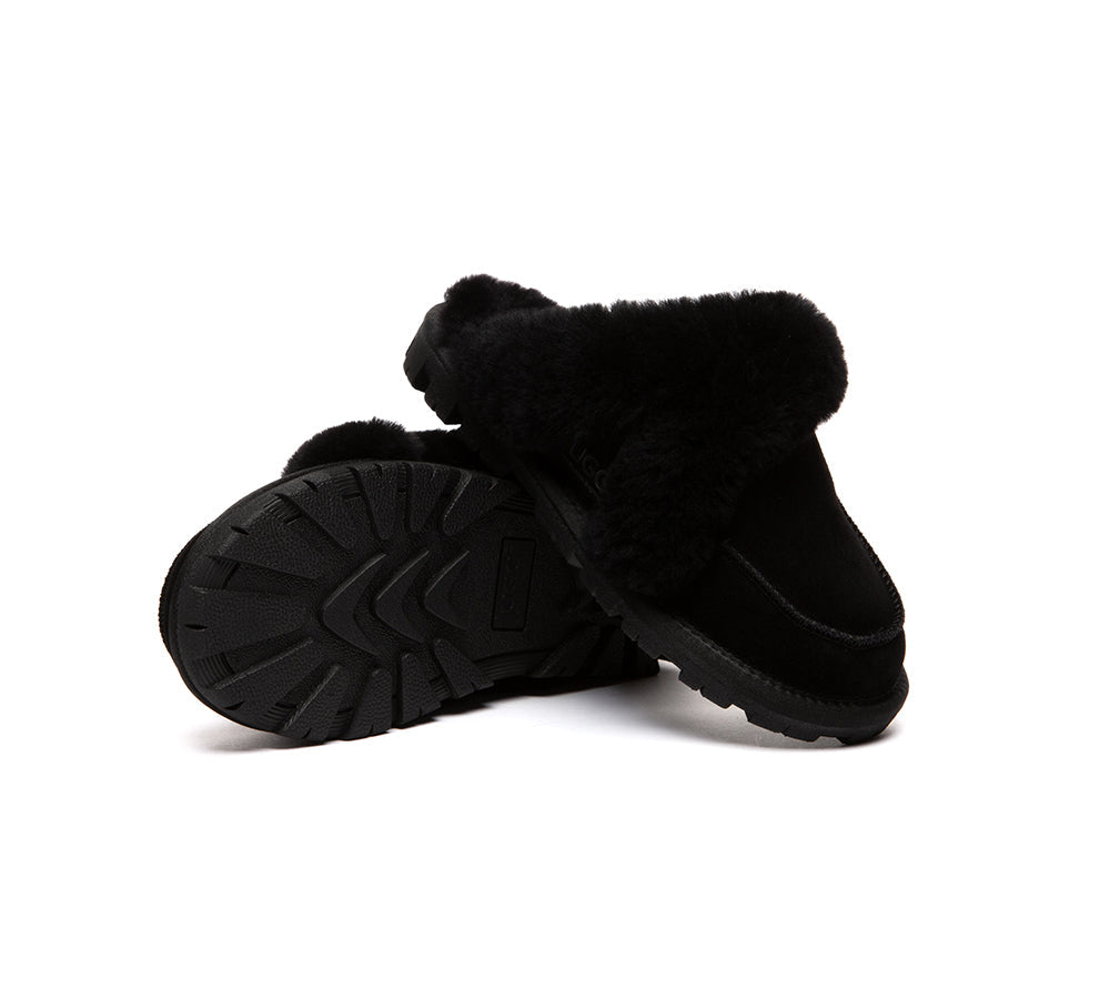 AUSTRALIAN SHEPHERD® UGG Slippers Sheepskin Wool Shearling Doria