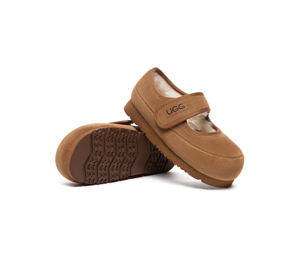 AUSTRALIAN SHEPHERD® UGG Slippers Kids Adjustable Strap Mary Jane Millie