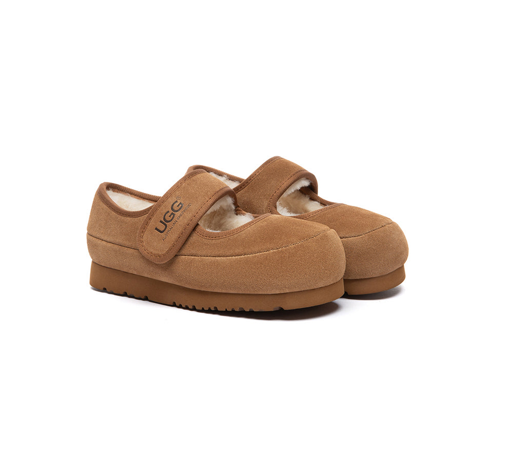 AUSTRALIAN SHEPHERD® UGG Slippers Kids Adjustable Strap Mary Jane Millie