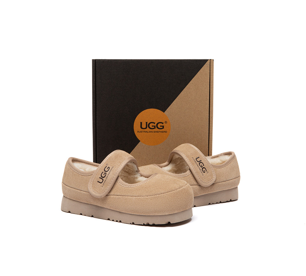 AUSTRALIAN SHEPHERD® UGG Slippers Kids Adjustable Strap Mary Jane Millie