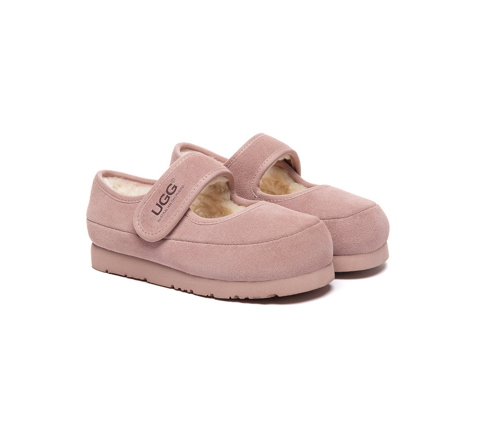 AUSTRALIAN SHEPHERD® UGG Slippers Kids Adjustable Strap Mary Jane Millie