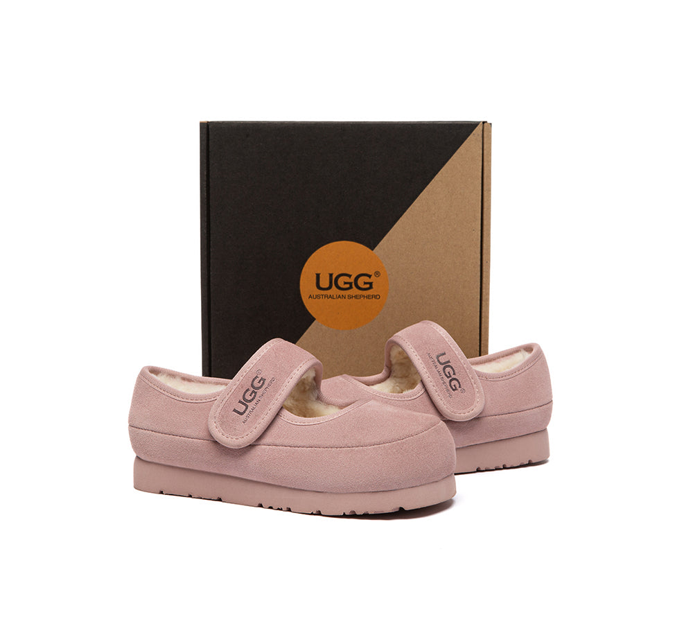 AUSTRALIAN SHEPHERD® UGG Slippers Kids Adjustable Strap Mary Jane Millie