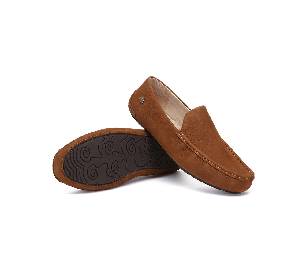 EVERAU® Men Leather Casual Slip On Moccasins Morris