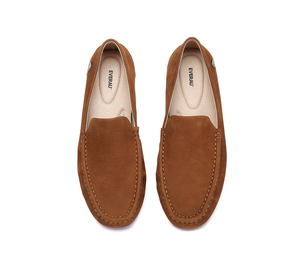 EVERAU® Men Leather Casual Slip On Moccasins Morris