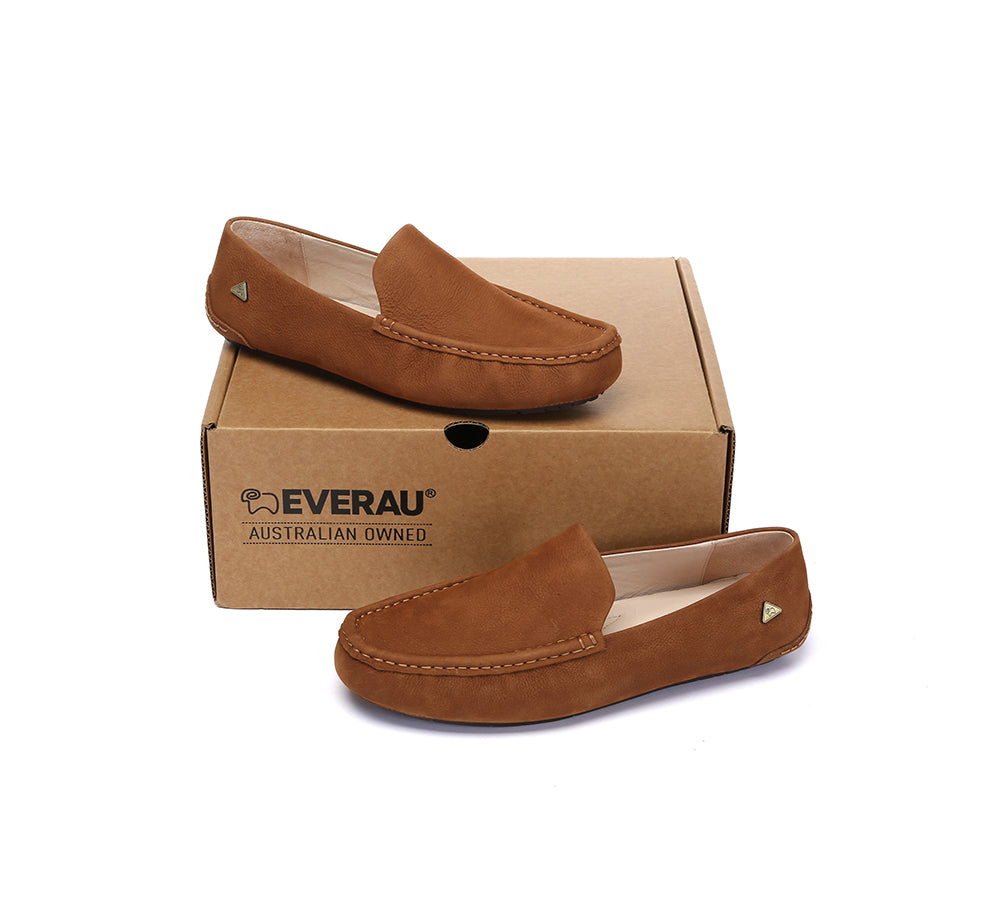 EVERAU® Men Leather Casual Slip On Moccasins Morris