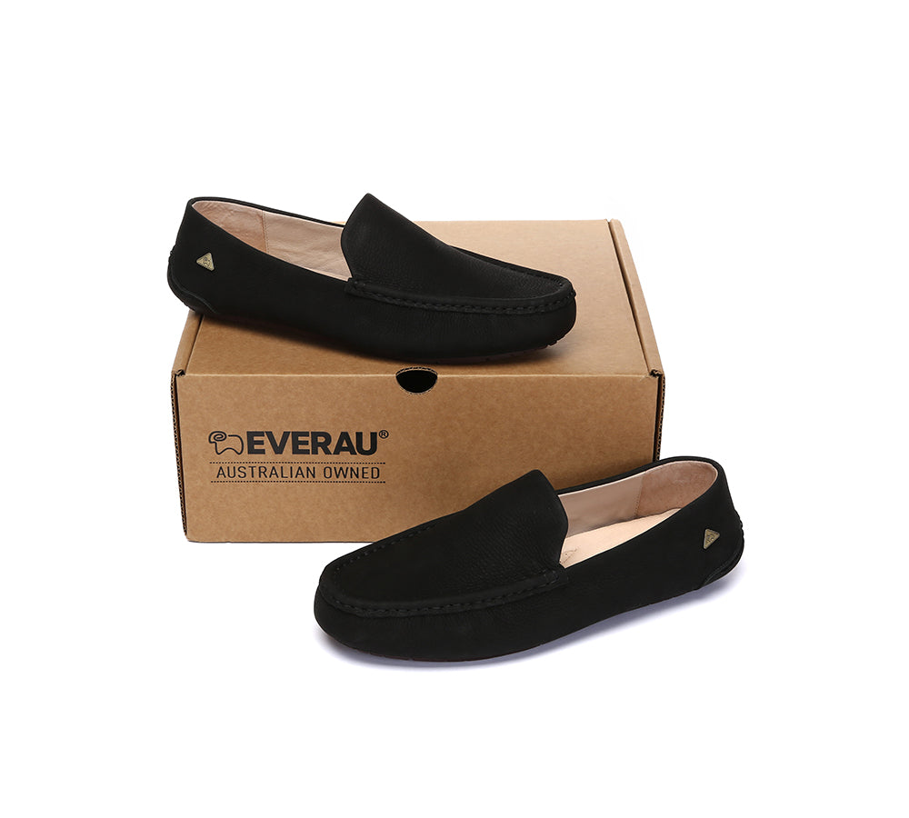 EVERAU® Men Leather Casual Slip On Moccasins Morris
