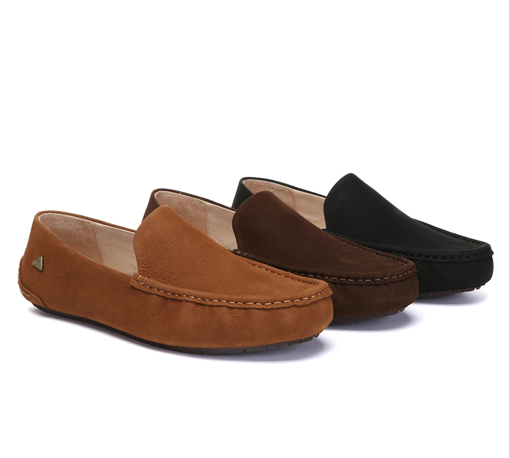 EVERAU® Men Leather Casual Slip On Moccasins Morris
