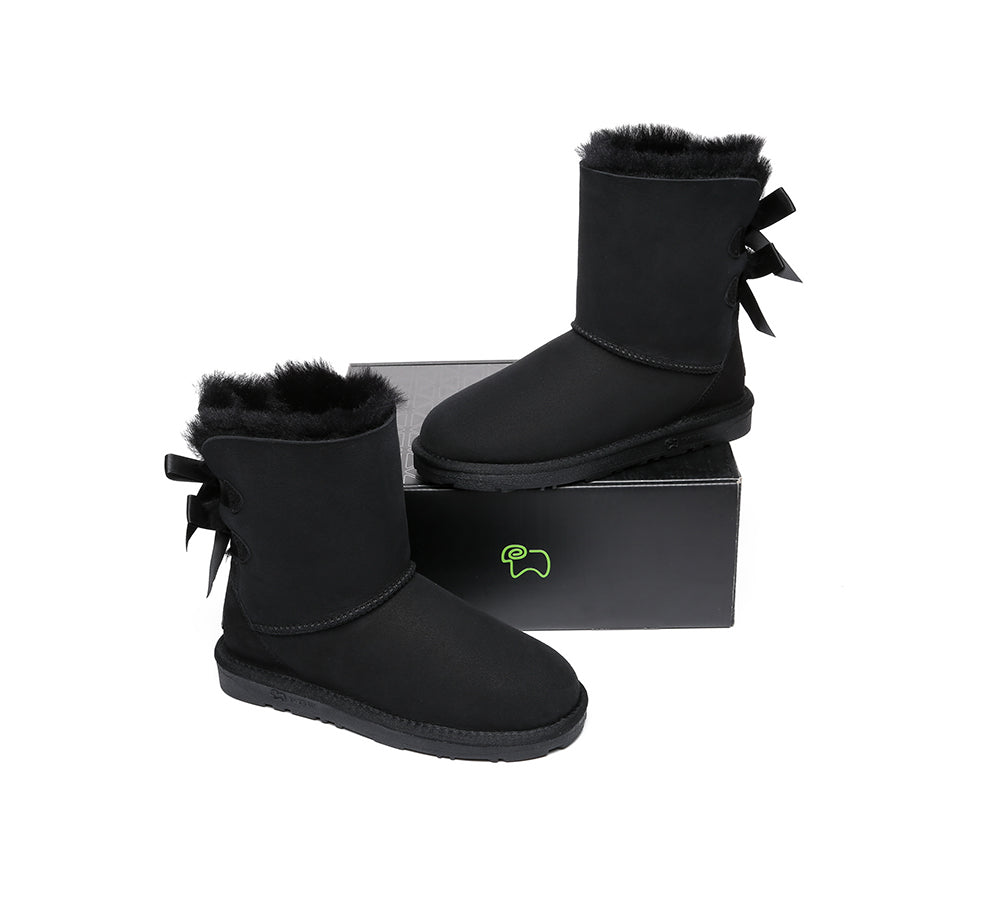 EVERAU® UGG Boots Women Short Back Bow EVERAU